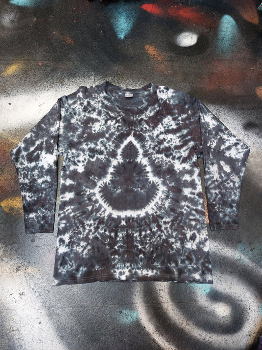 Tie Dye Buddha chakra long sleeve T shirt UNISEX S-4XL