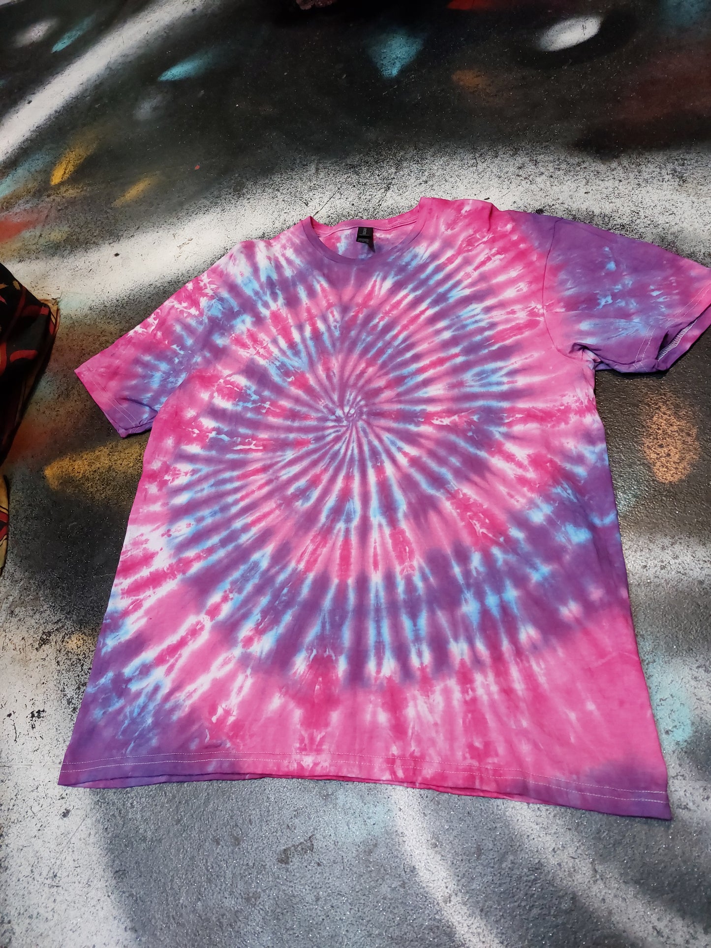 Tie Dye purple pink spiral T shirt UNISEX S-5XL