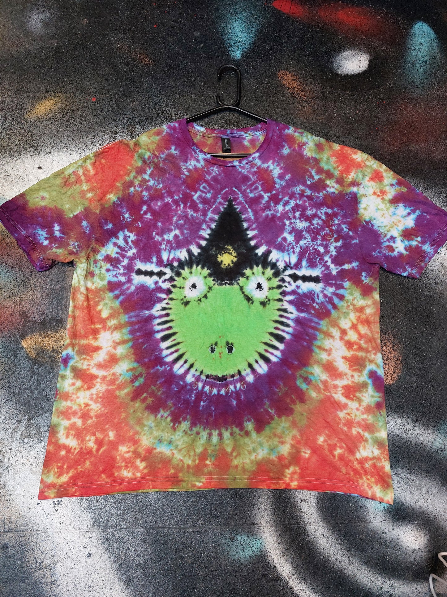 Tie Dye Witch Frog goth Halloween Horror T shirt unisex S-5XL custom made