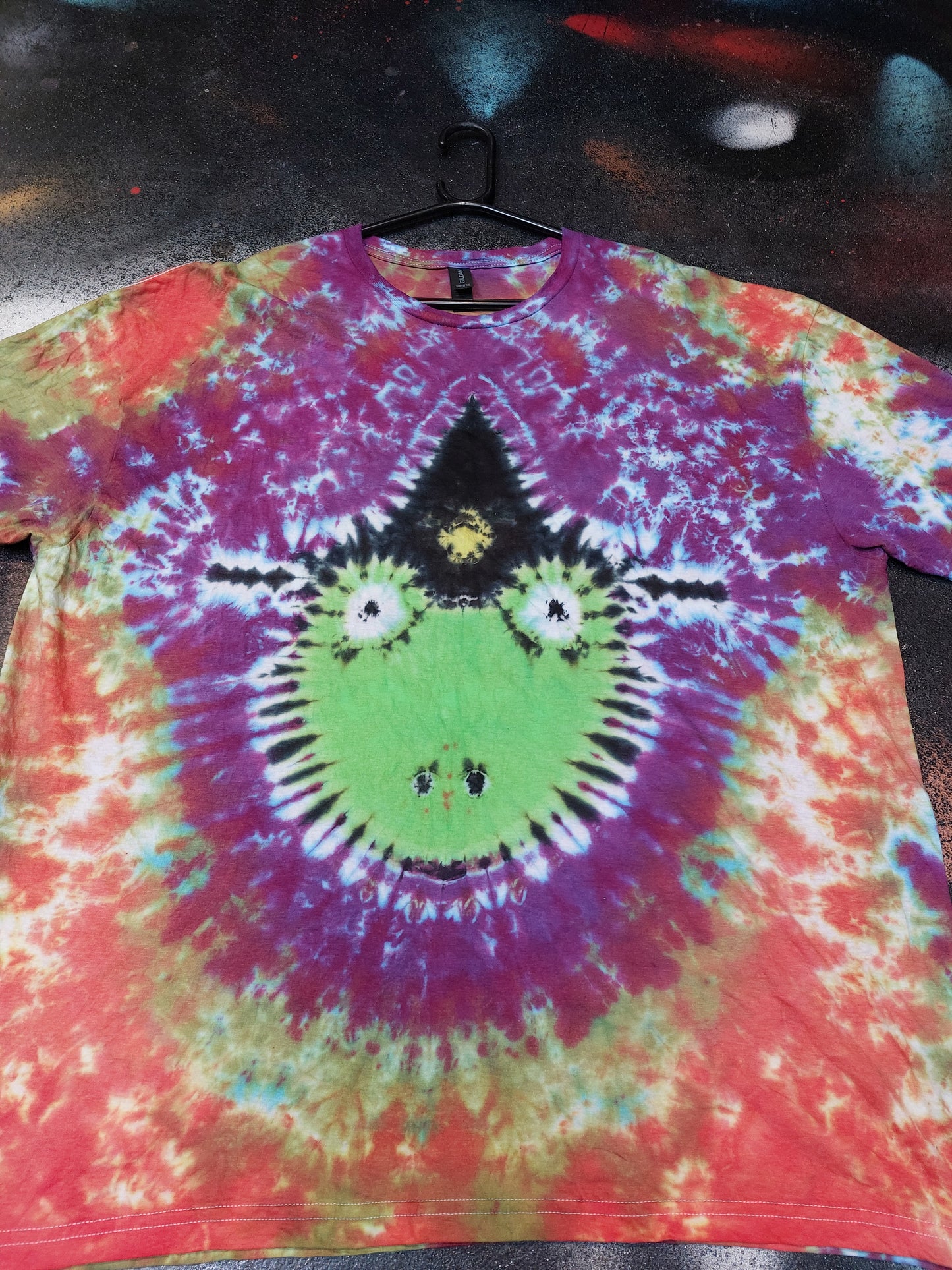 Tie Dye Witch Frog goth Halloween Horror T shirt unisex S-5XL custom made