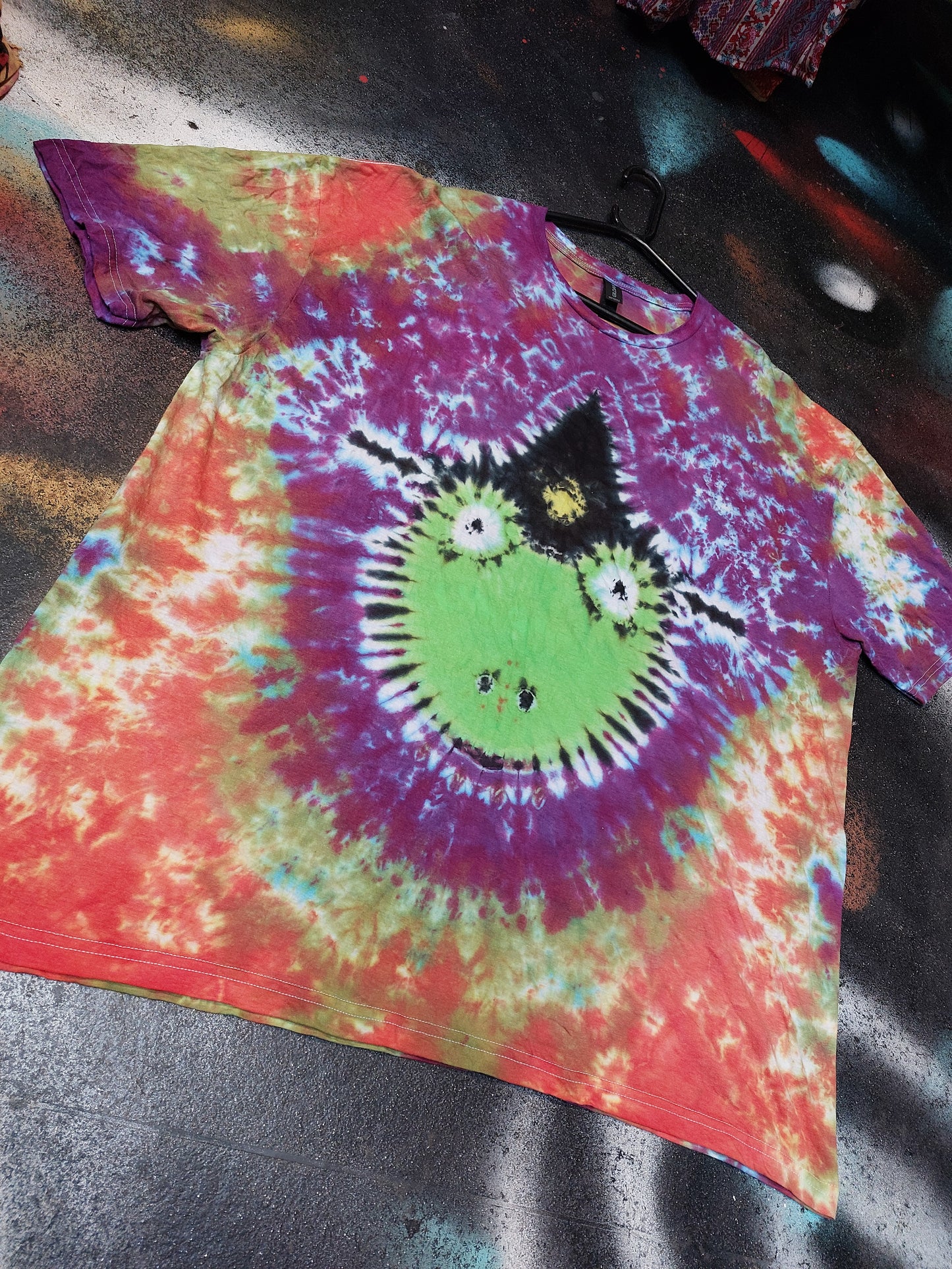 Tie Dye Witch Frog goth Halloween Horror T shirt unisex S-5XL custom made