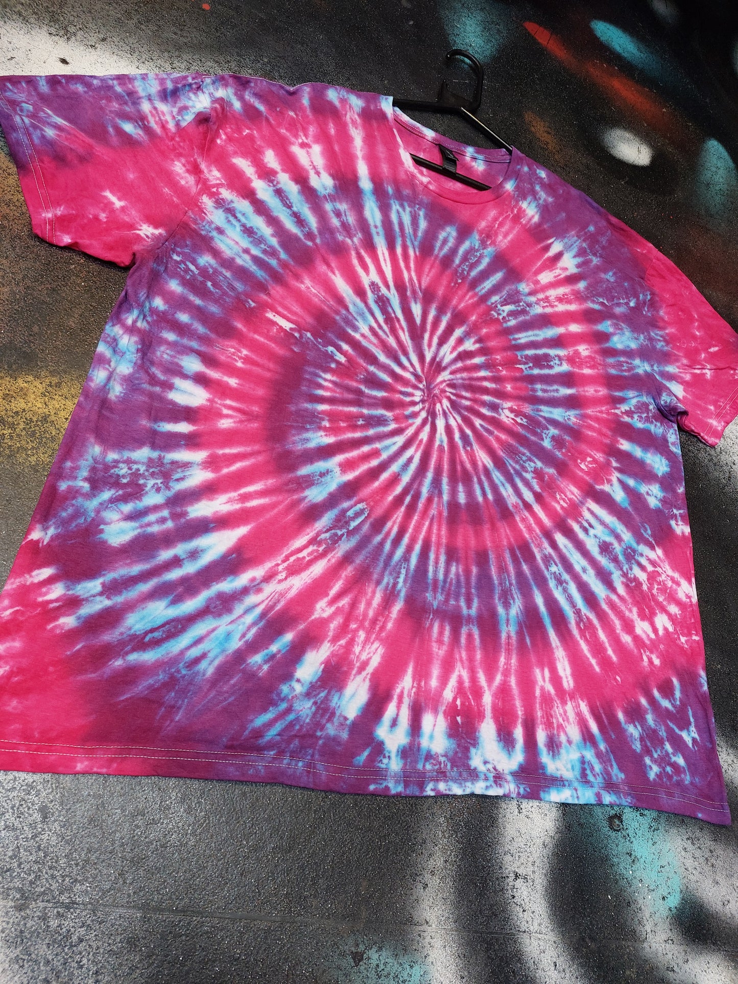 Tie Dye purple pink spiral T shirt UNISEX S-5XL