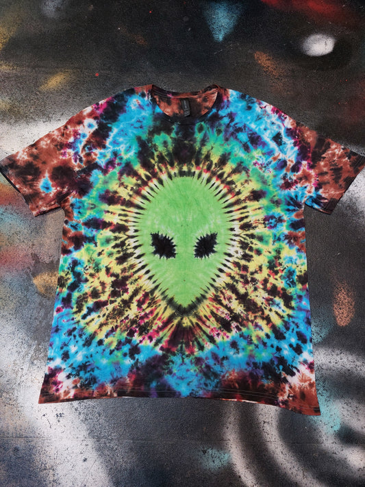 Alien Tie Dye Rainbow T shirt UNISEX S-5XL