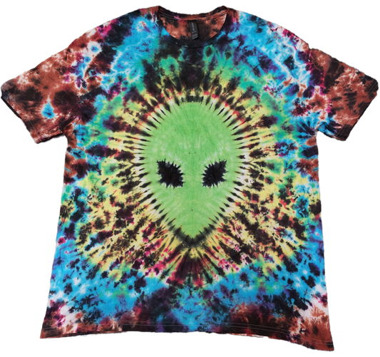 Alien Tie Dye Rainbow T shirt UNISEX S-5XL
