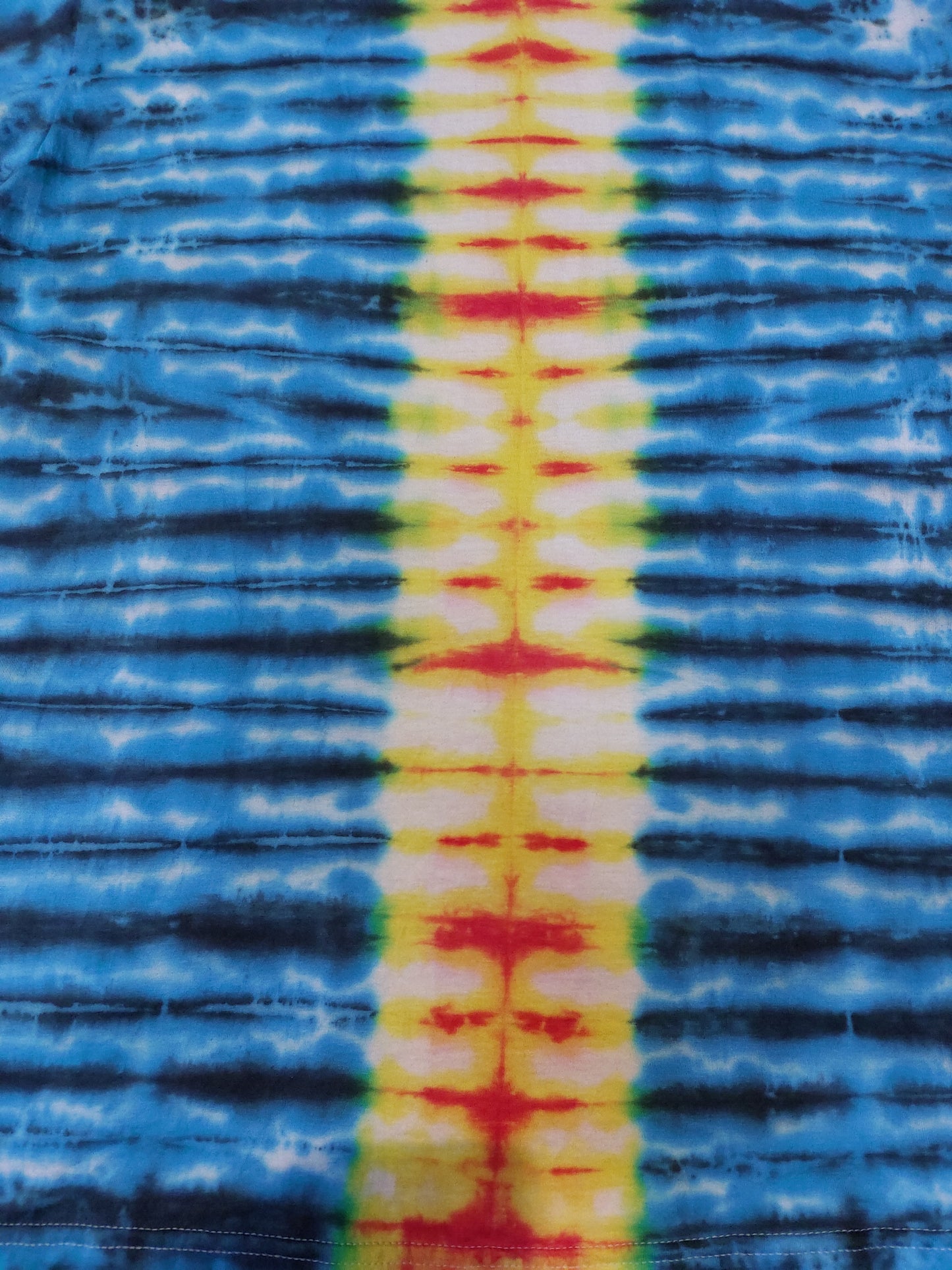 Tie Dye pleat fan fold stripe festival T shirt UNISEX S-5XL