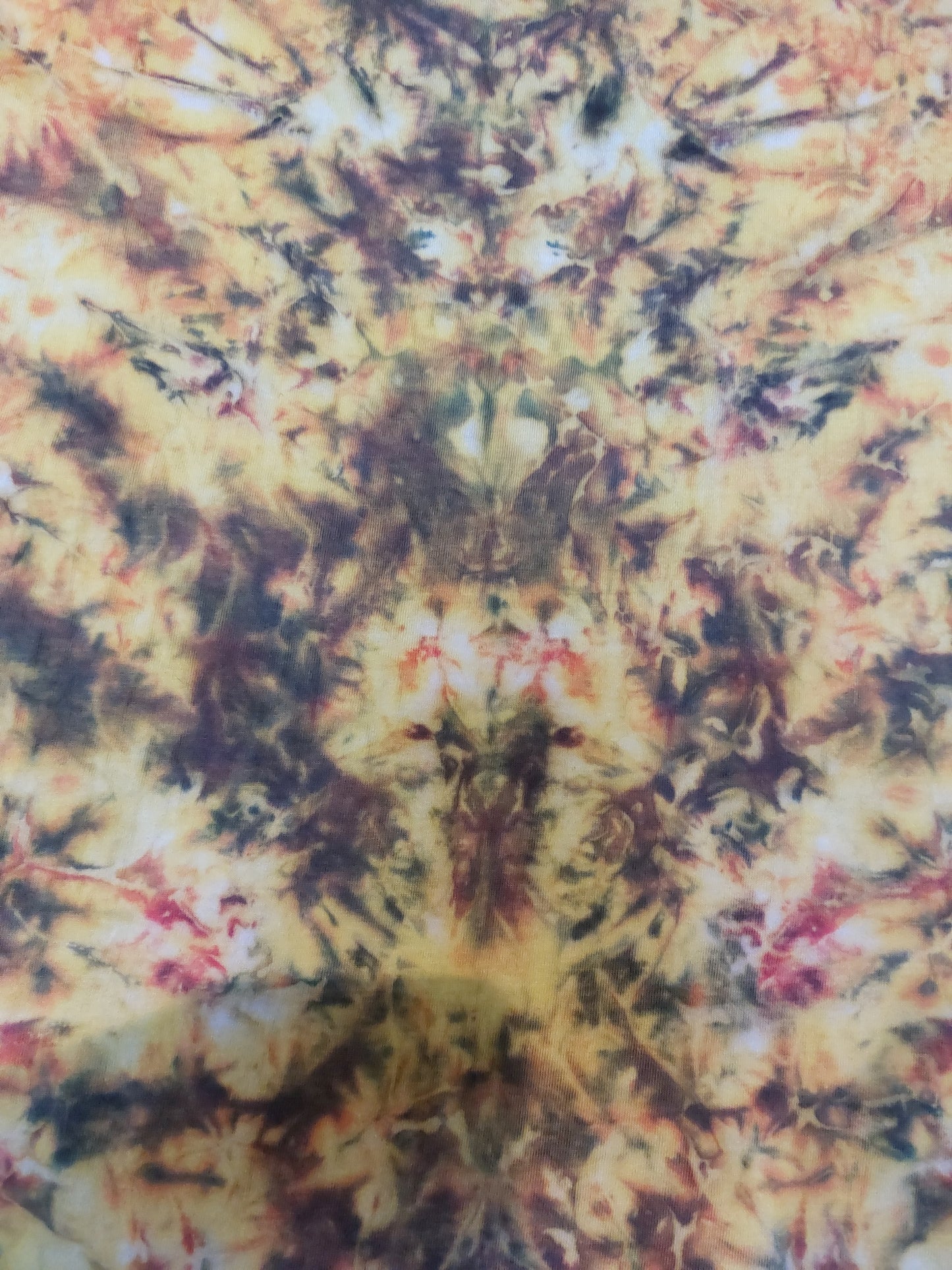 Tie Dye totem scrunch long sleeve Firey T shirt UNISEX S-4XL