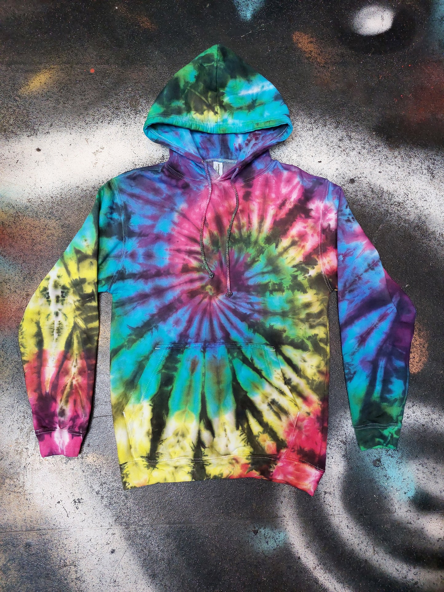 Tie Dye spiral hoodie, various colours UNISEX XS-5XL