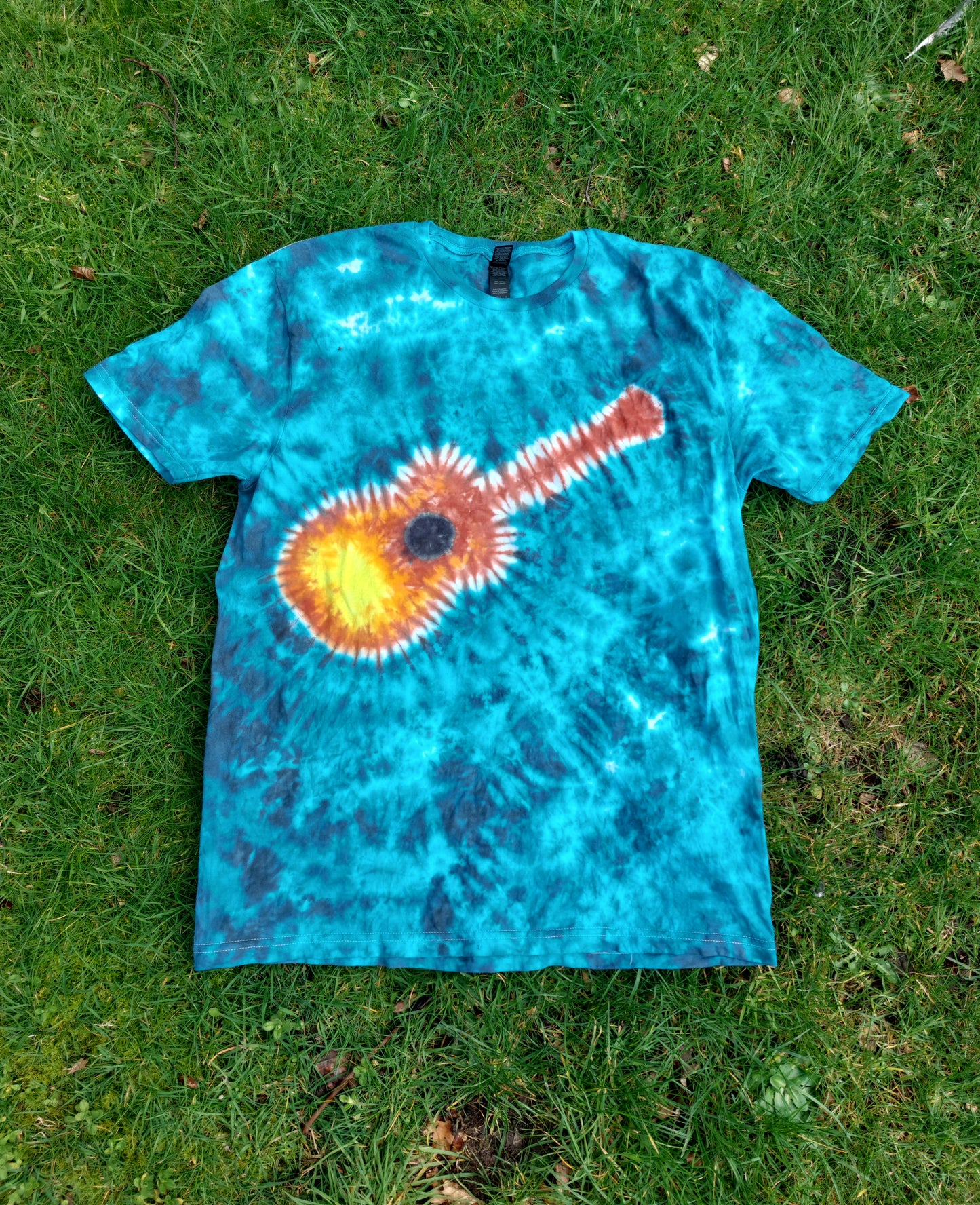 Tie Dye GUITAR T shirt UNISEX S-5XL