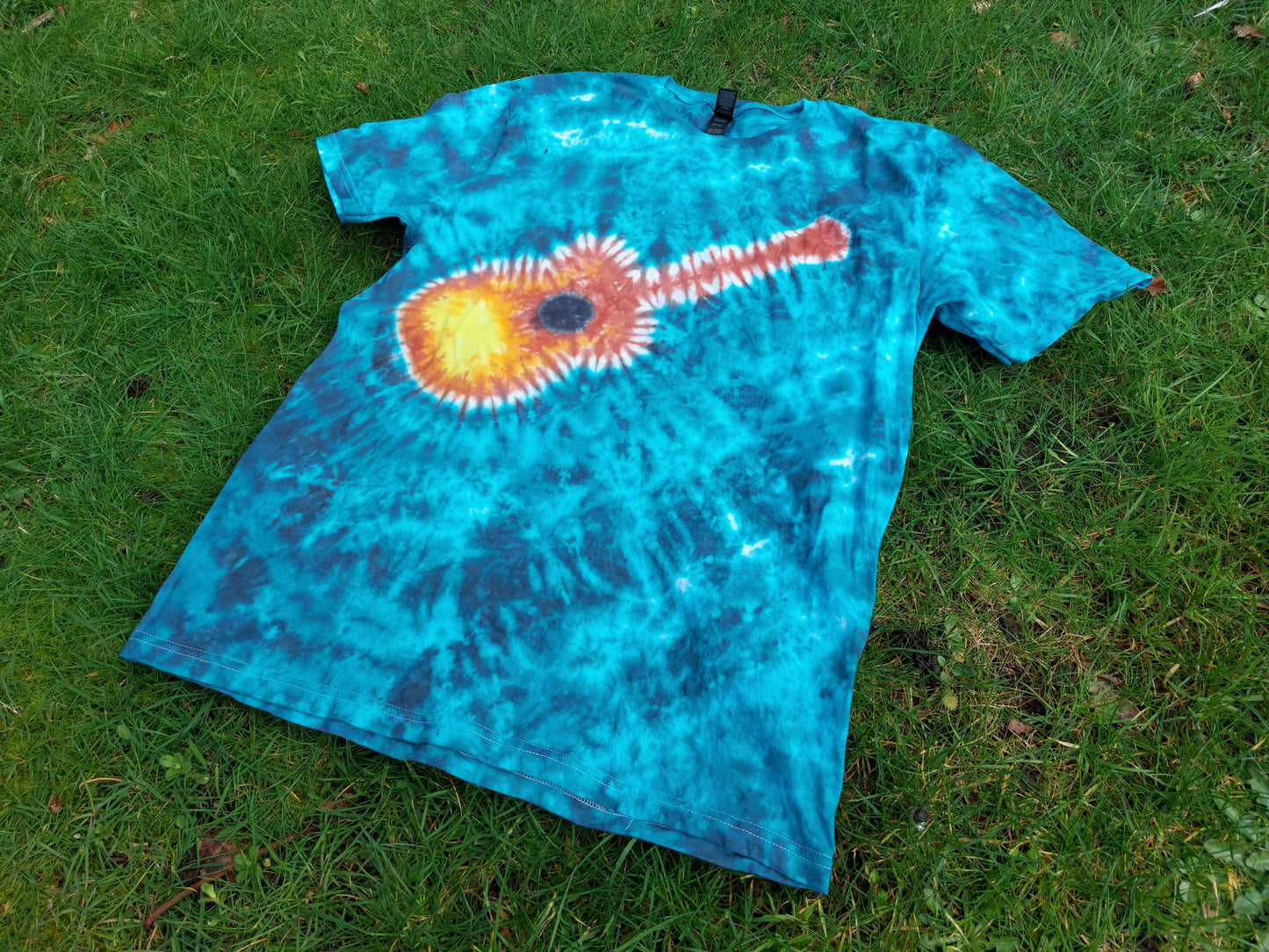 Tie Dye GUITAR T shirt UNISEX S-5XL