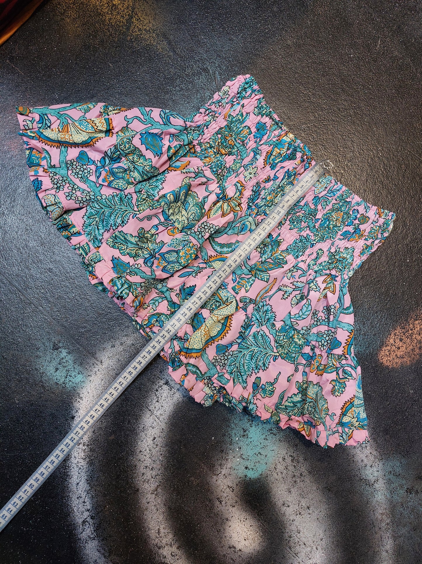 Crop Top & Rara Skirt PINK Matching Set Indian Silk