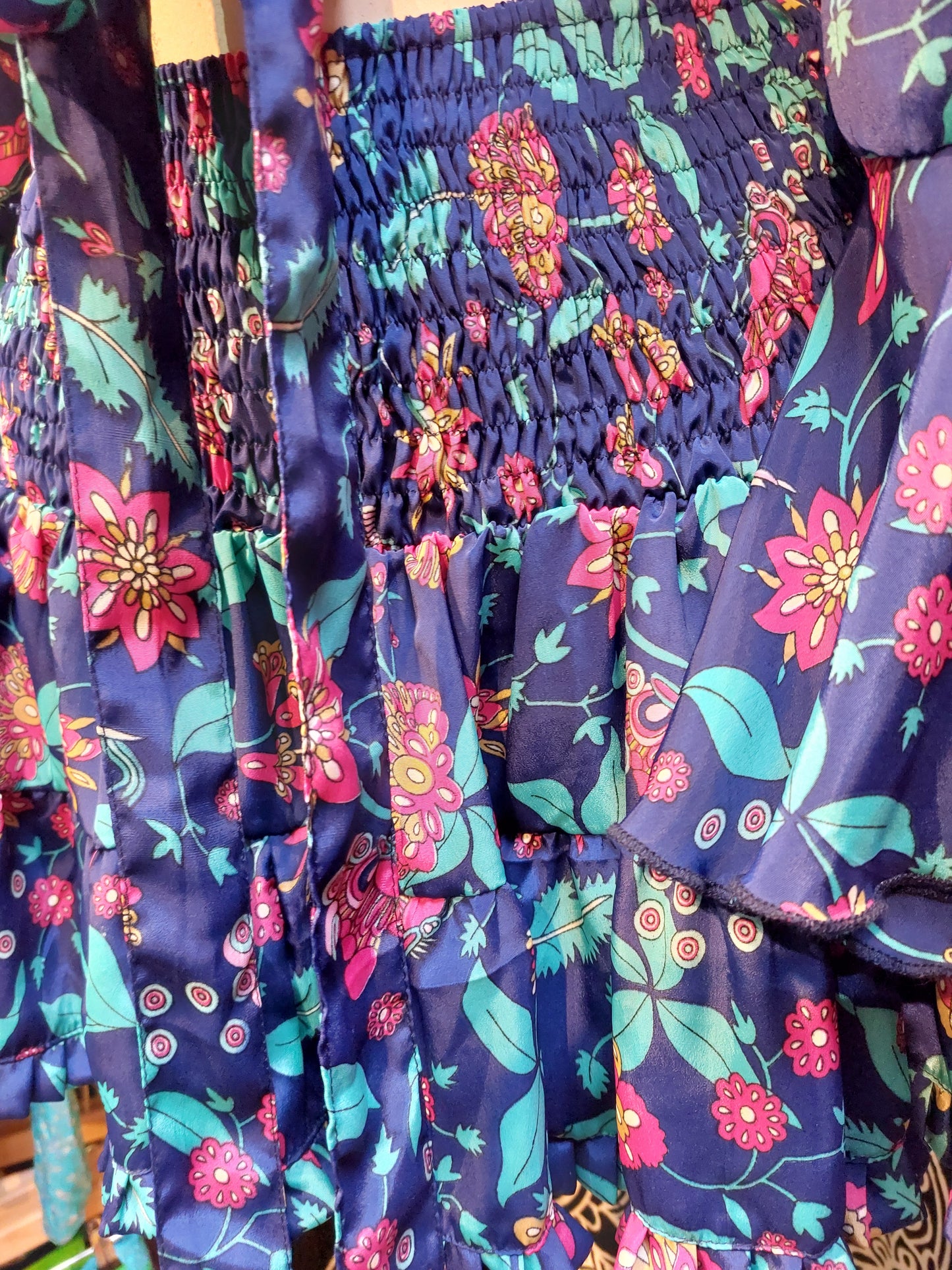 Crop Top & Rara Skirt PINK Matching Set Indian Silk