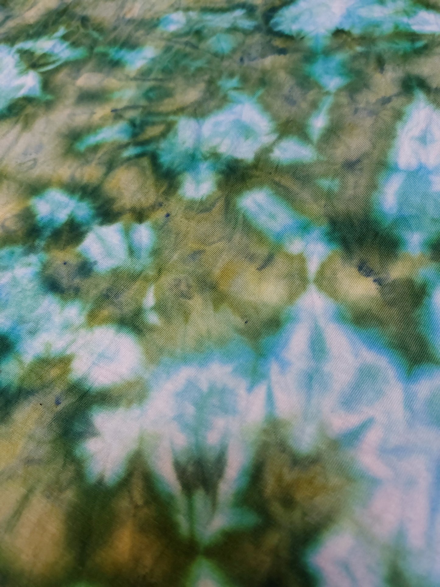 Ice dyed tie dye Dragon's Heart green brown colour T shirt sizes S to 5XL