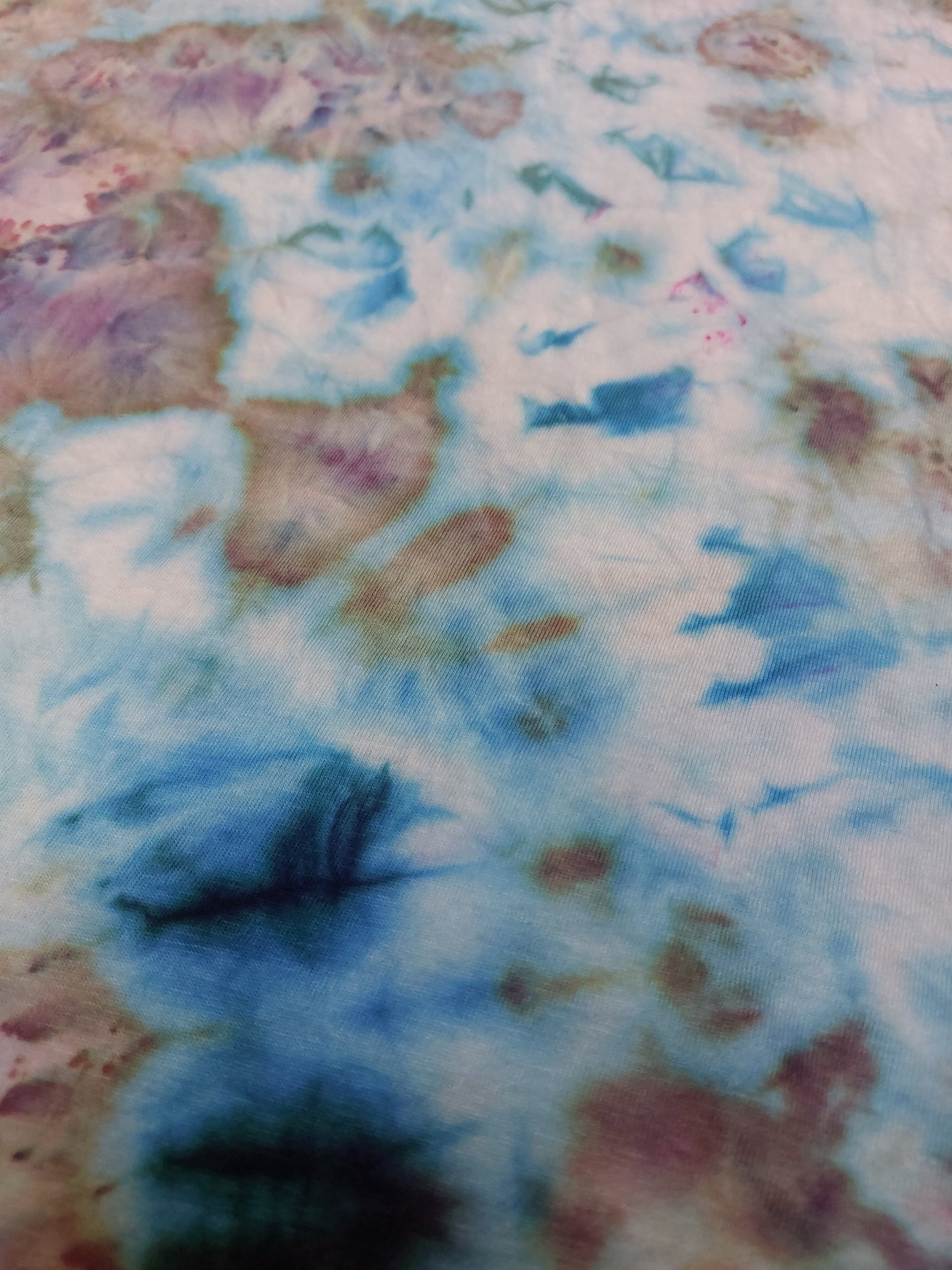 Ice dyed tie dye Snow Maiden Purple Blue colour T shirt sizes S to 5XL