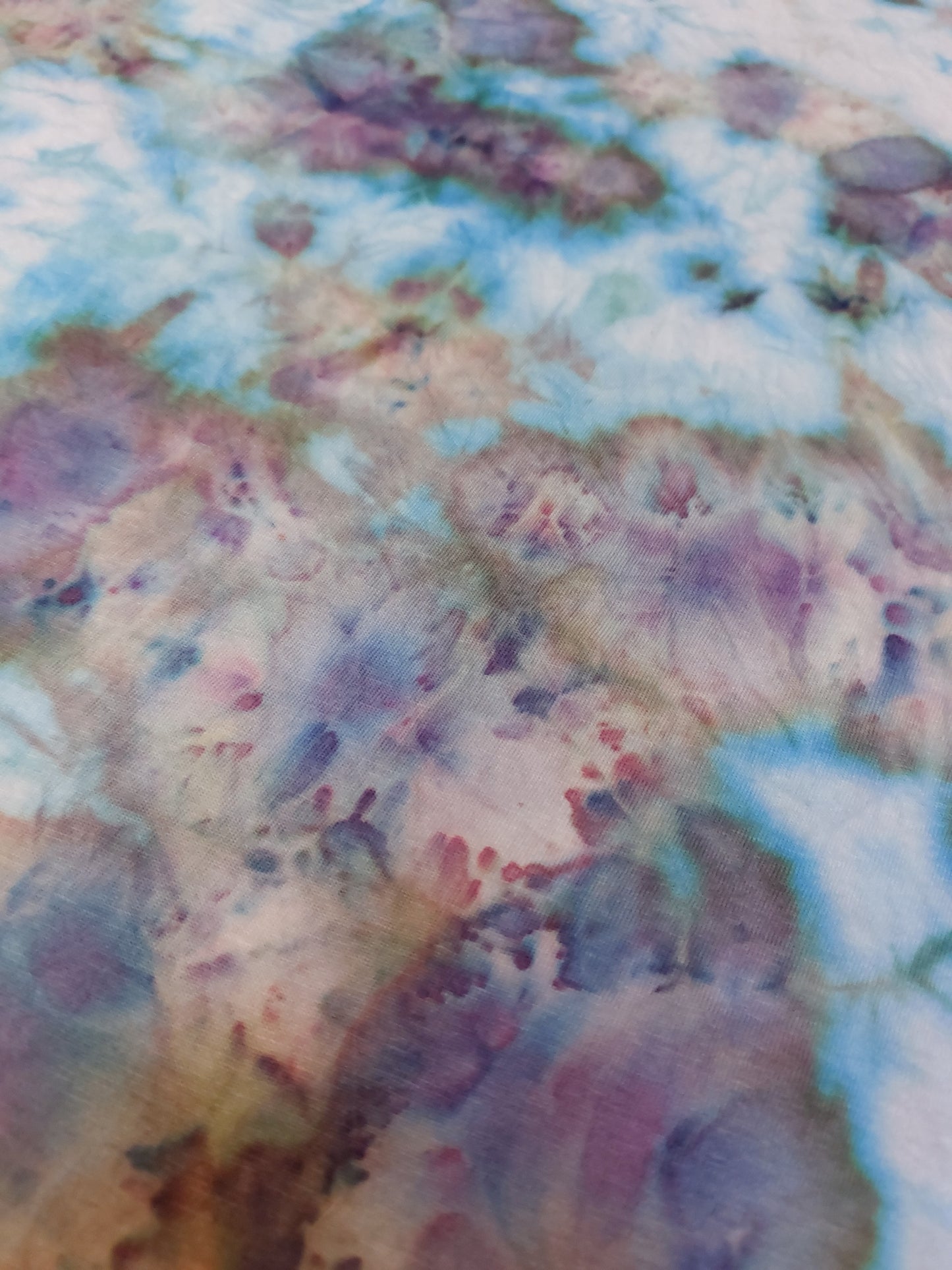 Ice dyed tie dye Snow Maiden Purple Blue colour T shirt sizes S to 5XL