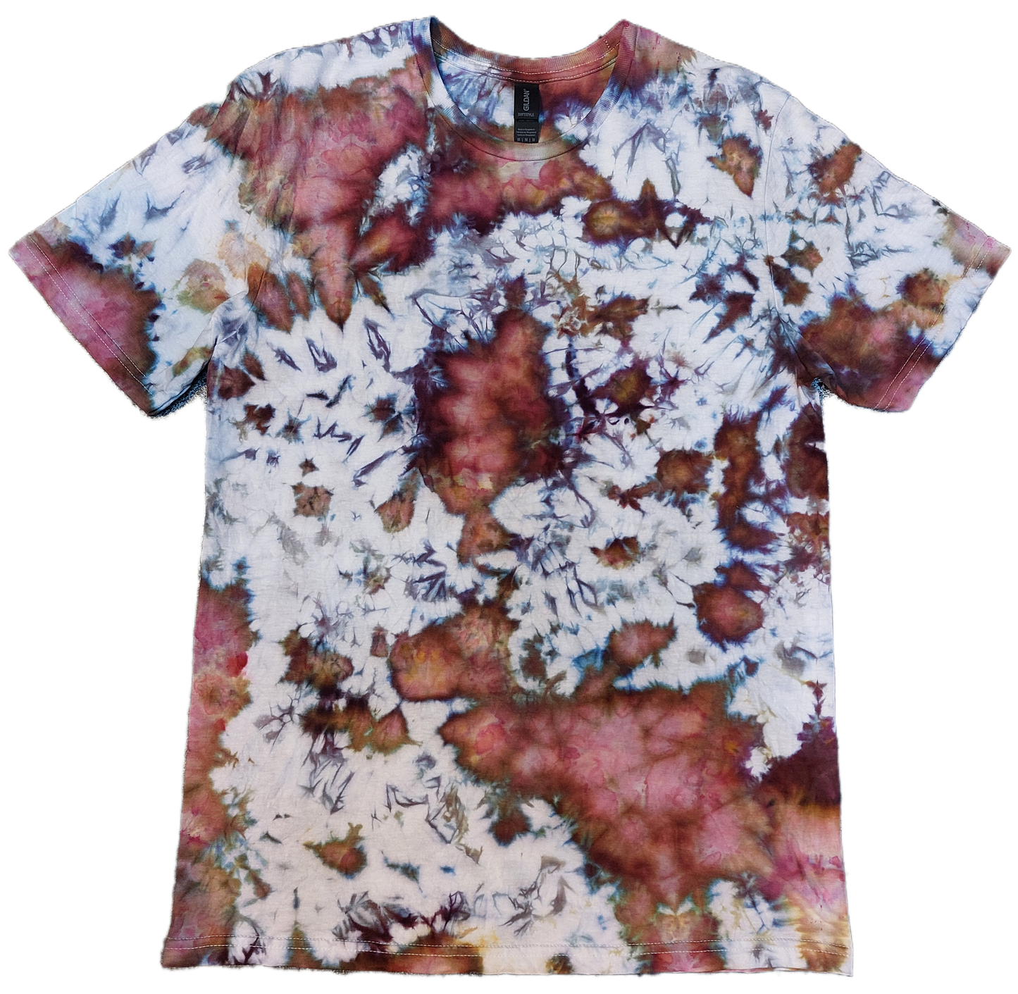 Ice dyed tie dye Warrior Princess Maroon Purple Blue colour T shirt sizes S to 5XL