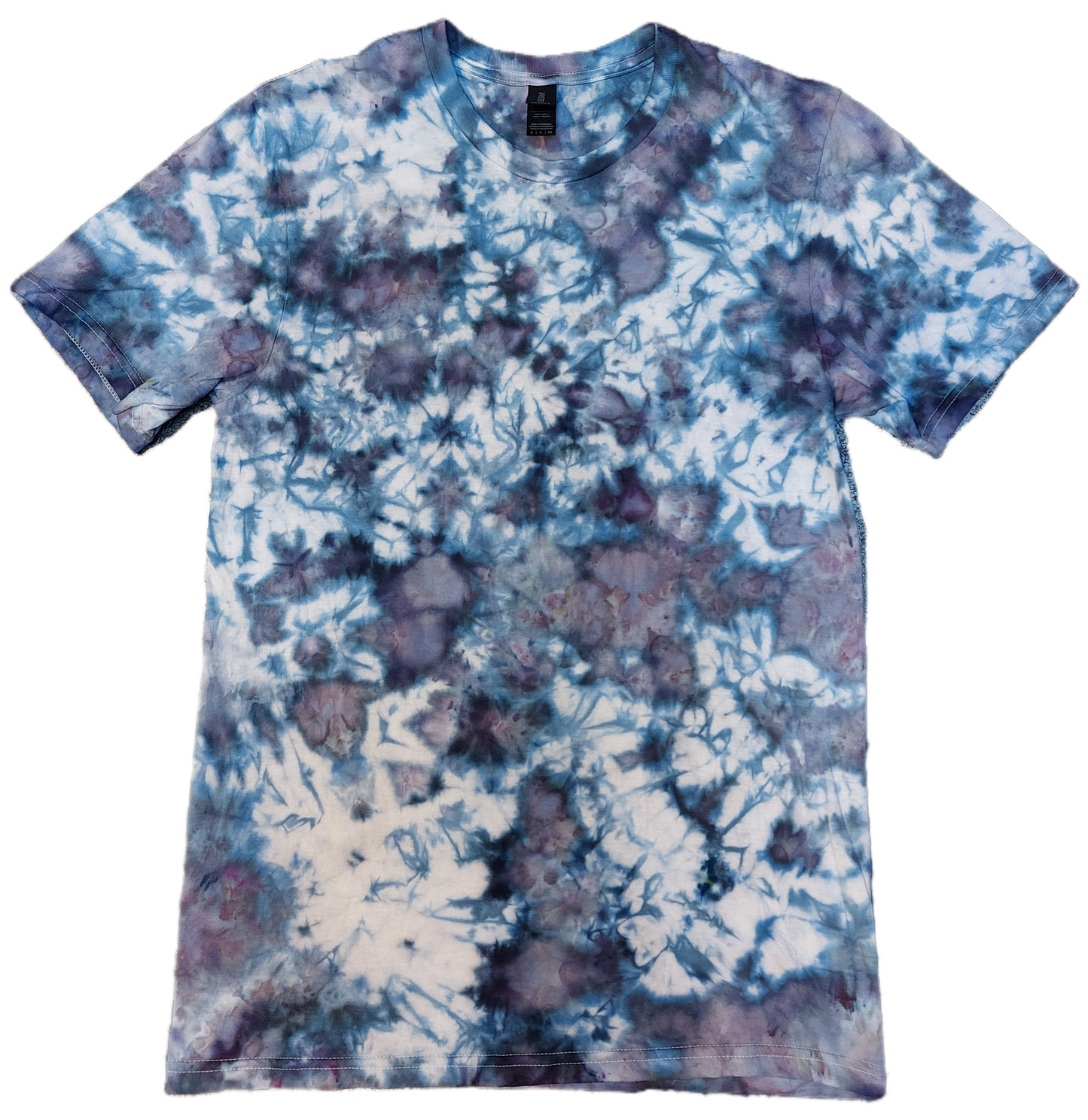 Ice dyed tie dye Alchemist Blue purple brown colour T shirt sizes S to 5XL