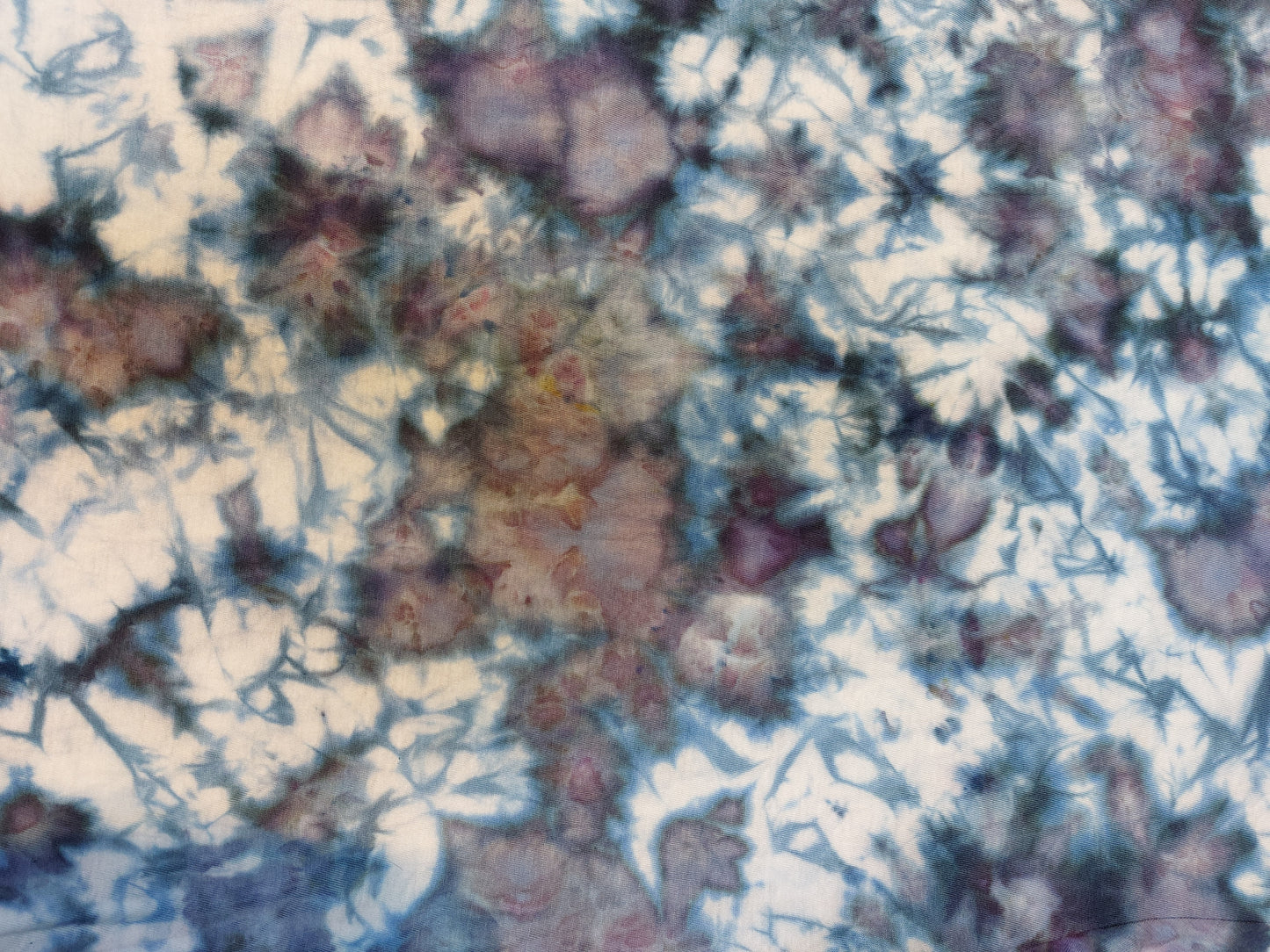Ice dyed tie dye Alchemist Blue purple brown colour T shirt sizes S to 5XL