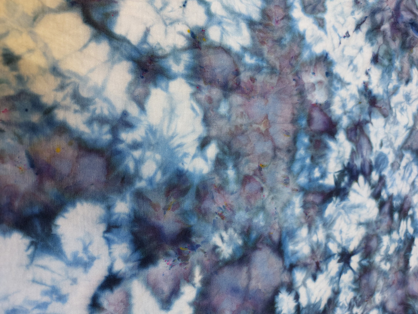 Ice dyed tie dye Alchemist Blue purple brown colour T shirt sizes S to 5XL