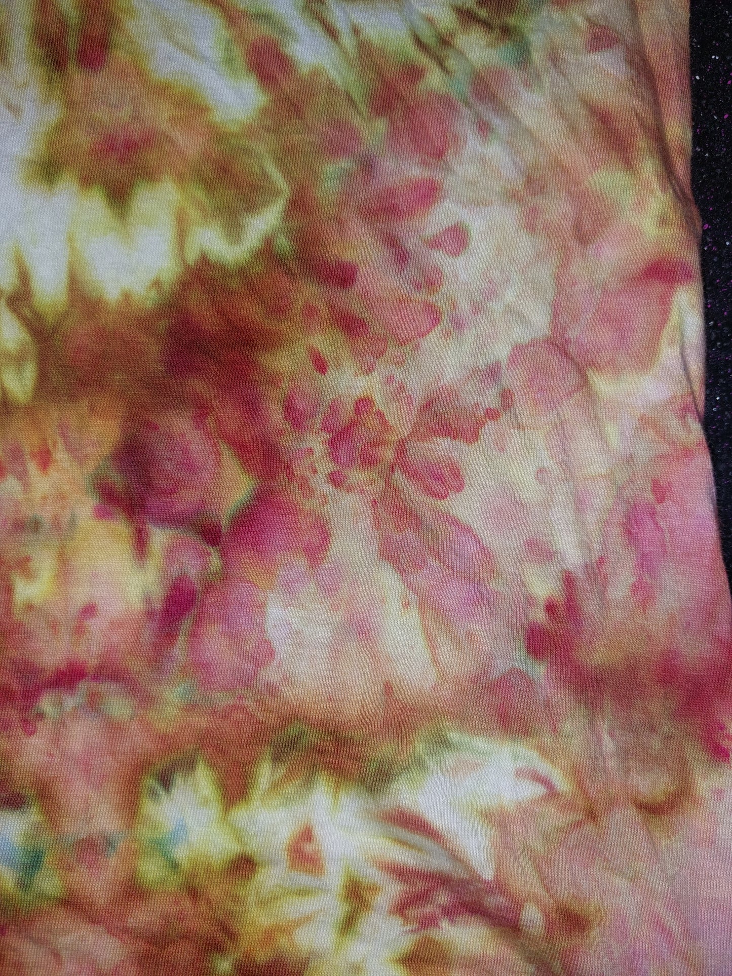 Ice dyed tie dye Phoenix Flame Orange fire colour T shirt sizes S to 5XL