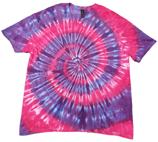 Tie Dye purple pink spiral T shirt UNISEX S-5XL