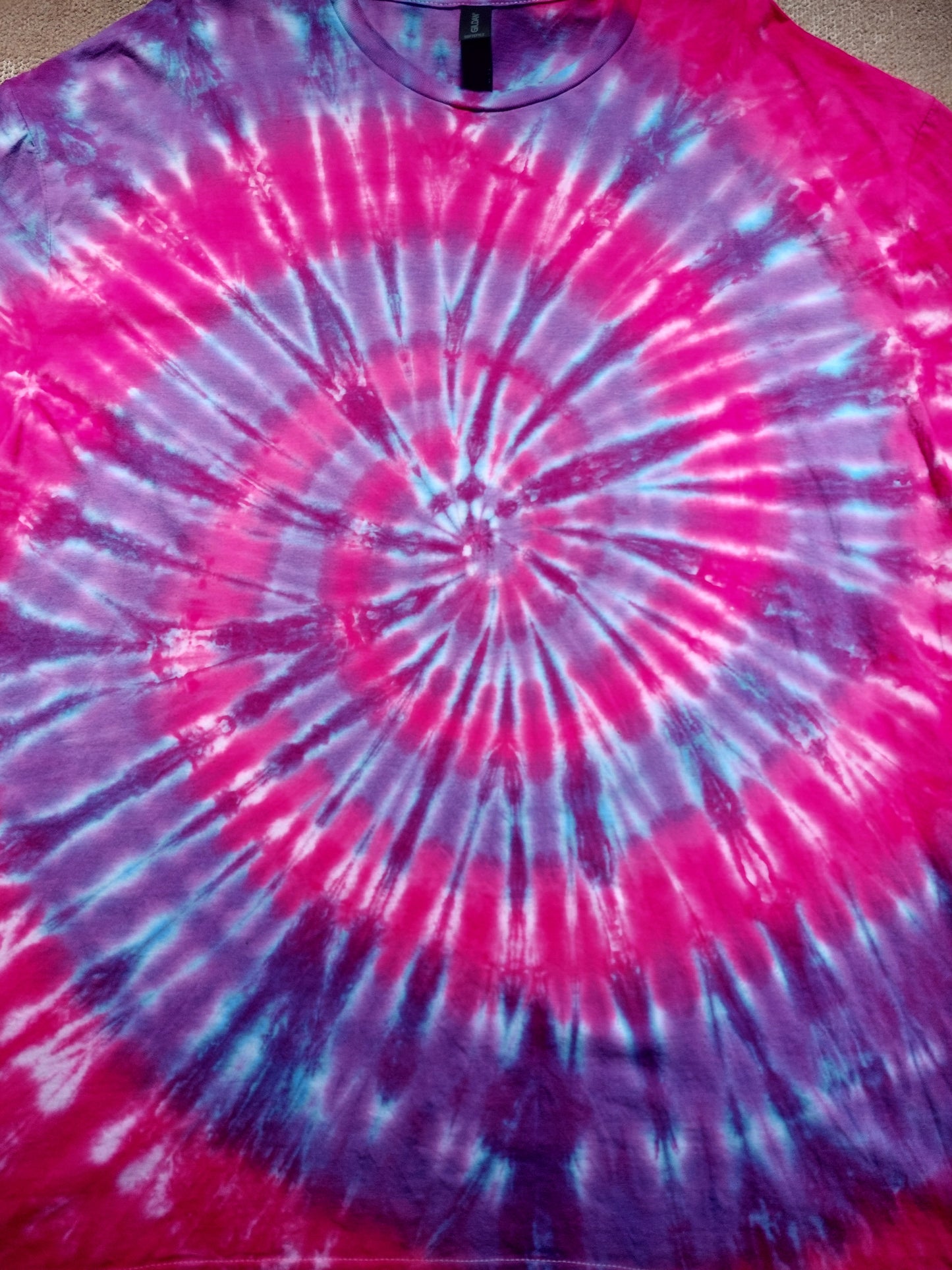 Tie Dye purple pink spiral T shirt UNISEX S-5XL