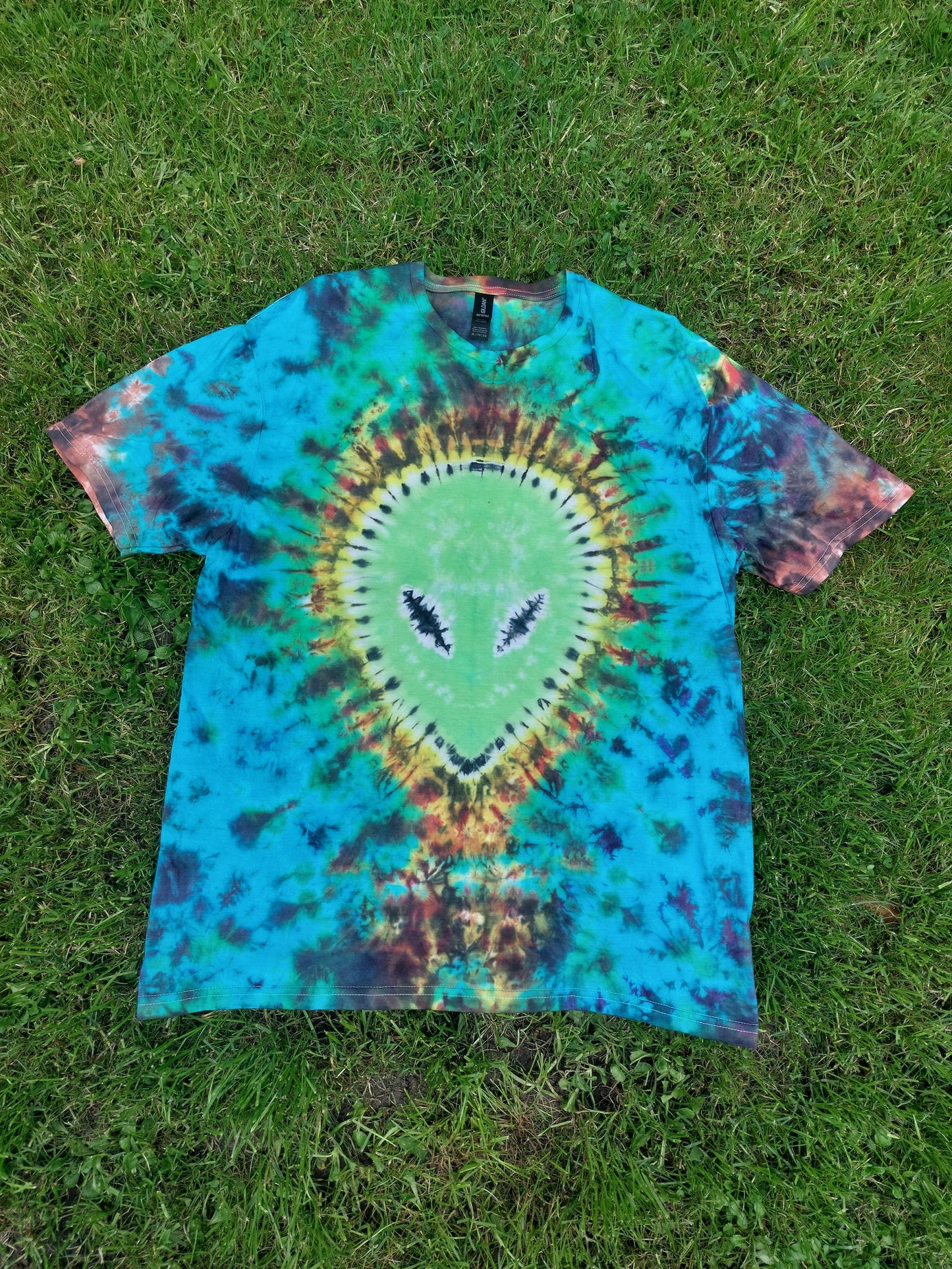 Alien Tie Dye Rainbow T shirt UNISEX S-5XL
