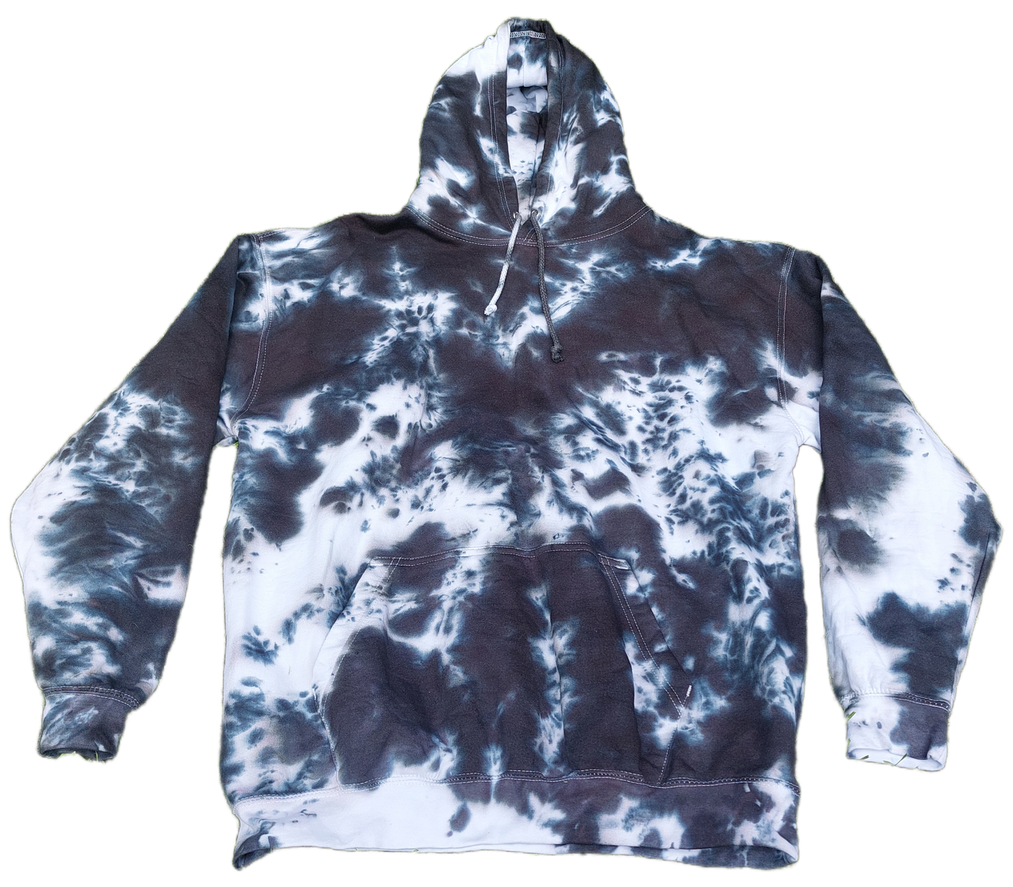 Tie Dye black & white monochrome hoodie UNISEX XS-5XL
