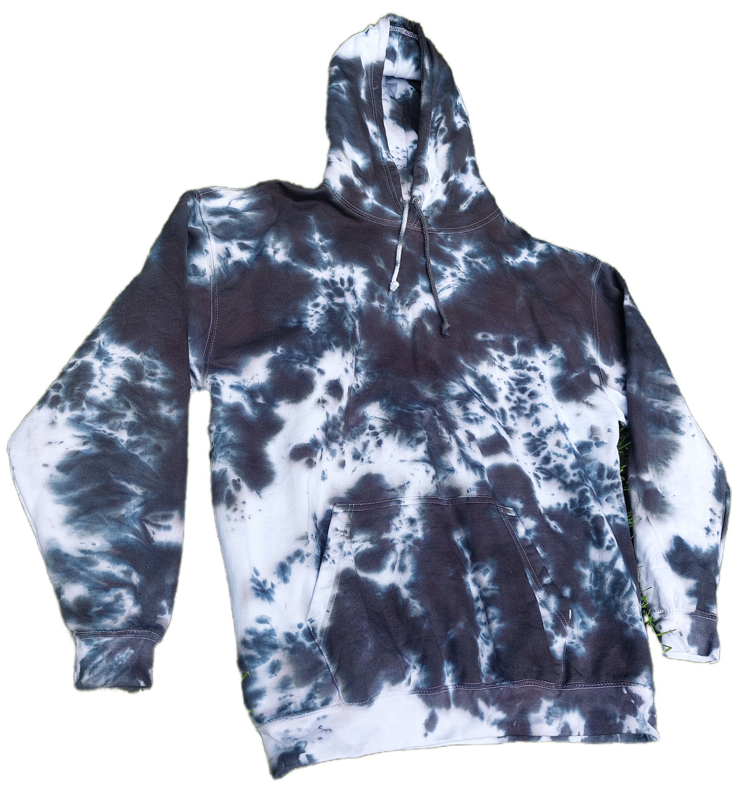 Tie Dye black & white monochrome hoodie UNISEX XS-5XL