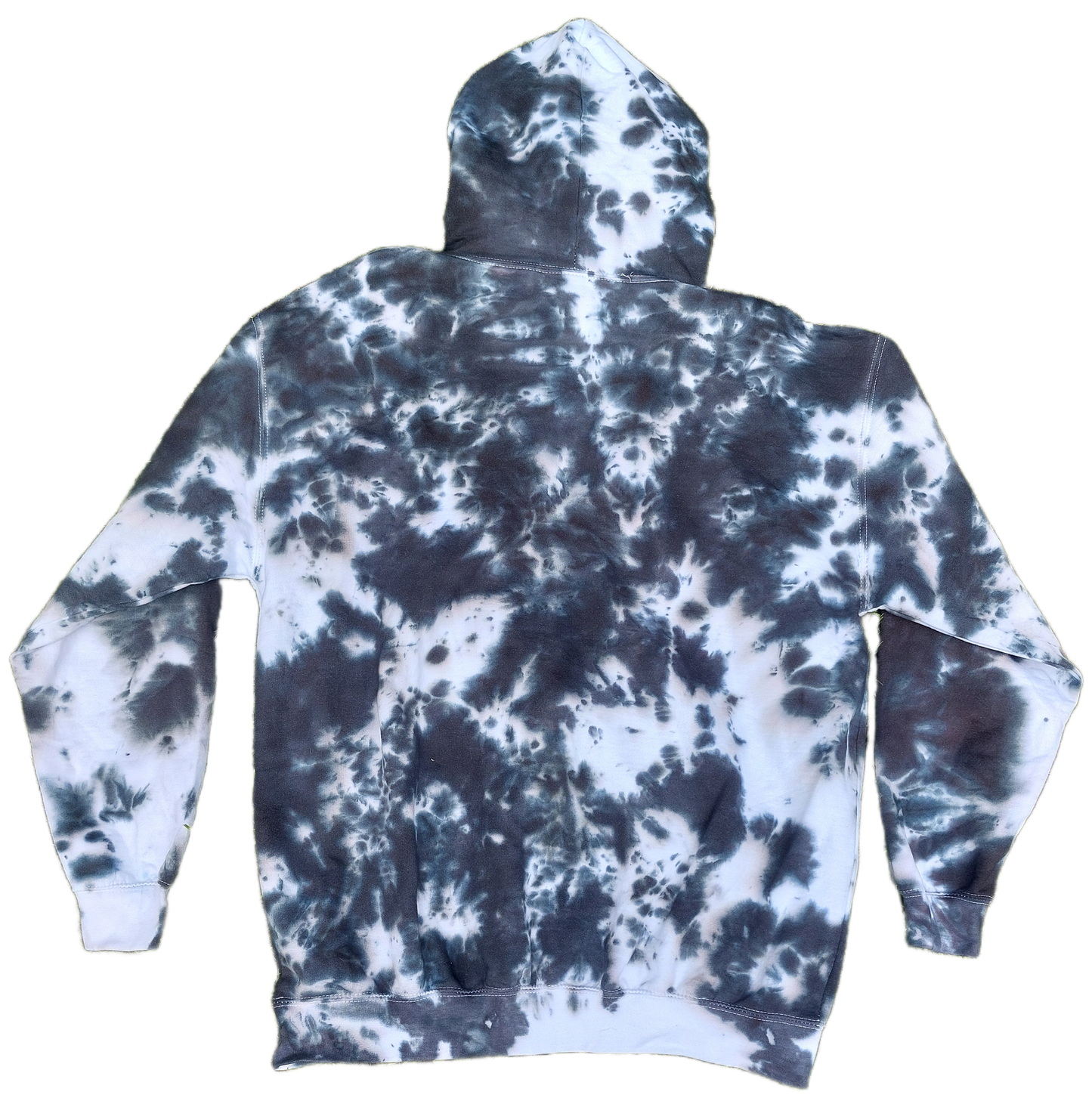 Tie Dye black & white monochrome hoodie UNISEX XS-5XL
