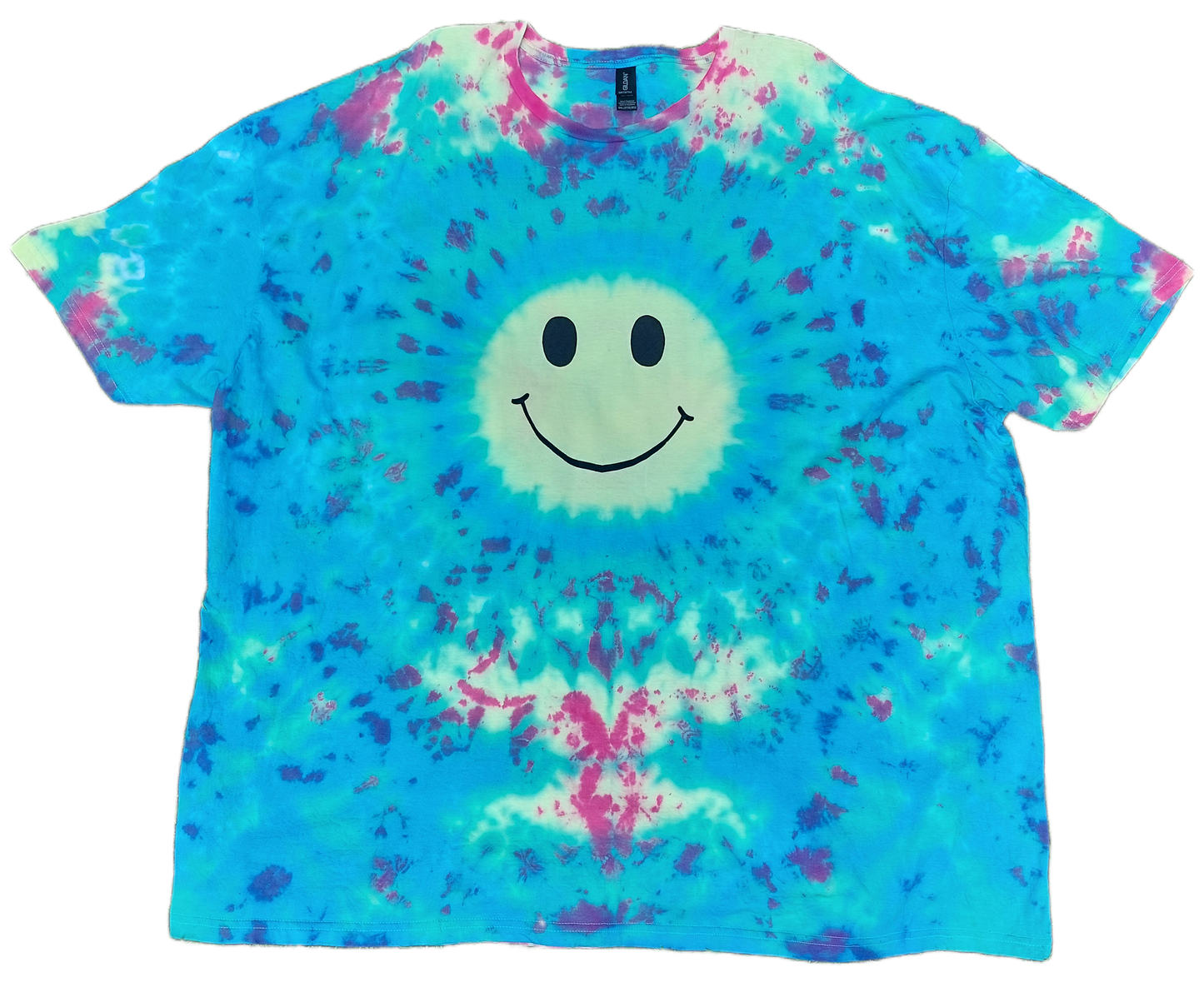UV Reactive Acid Smile Face Tie Dye Rave T Shirt sizes S-5XL