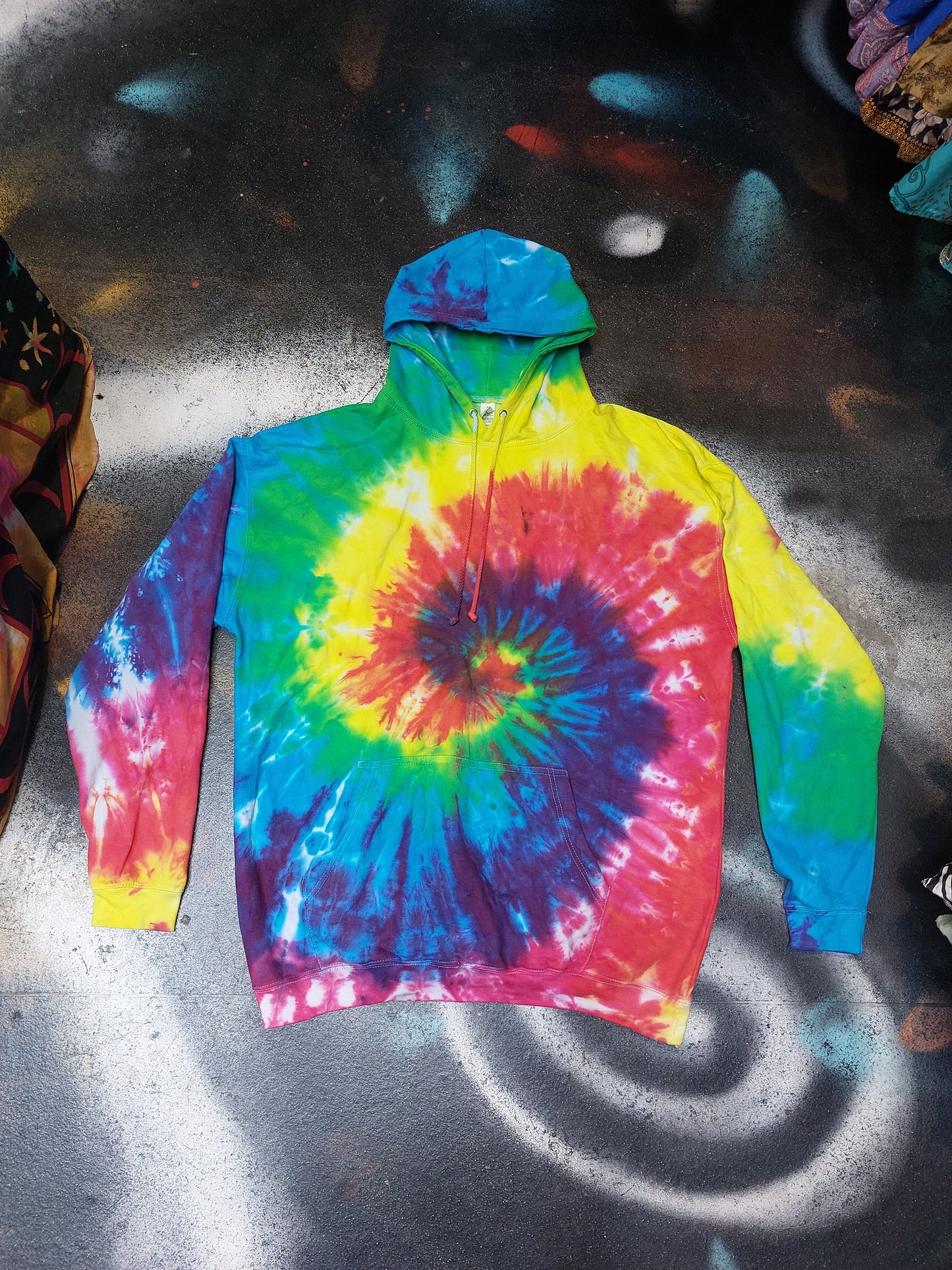 Tie Dye rainbow spiral hoodie UNISEX XS-5XL