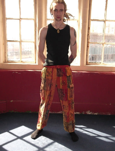 Patchwork festival trousers