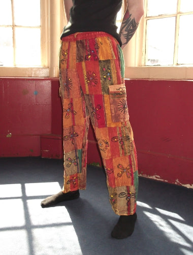 Patchwork festival trousers