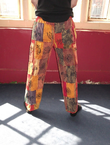 Patchwork festival trousers