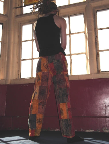 Patchwork festival trousers