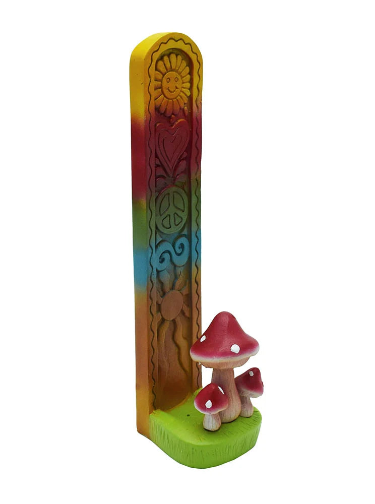 Mushroom Rainbow Upright Incense Holder