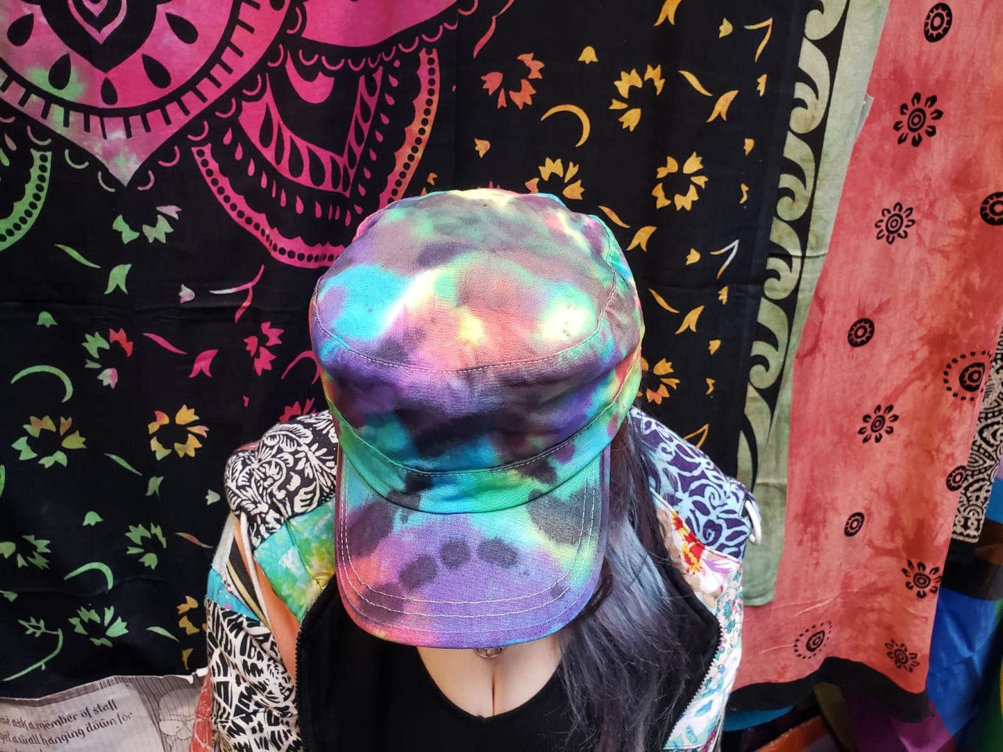 Handmade Tie Dye Army Cap