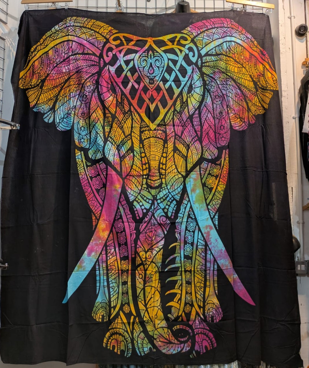 Elephant Rainbow Large bedspread wall hanging tapestry