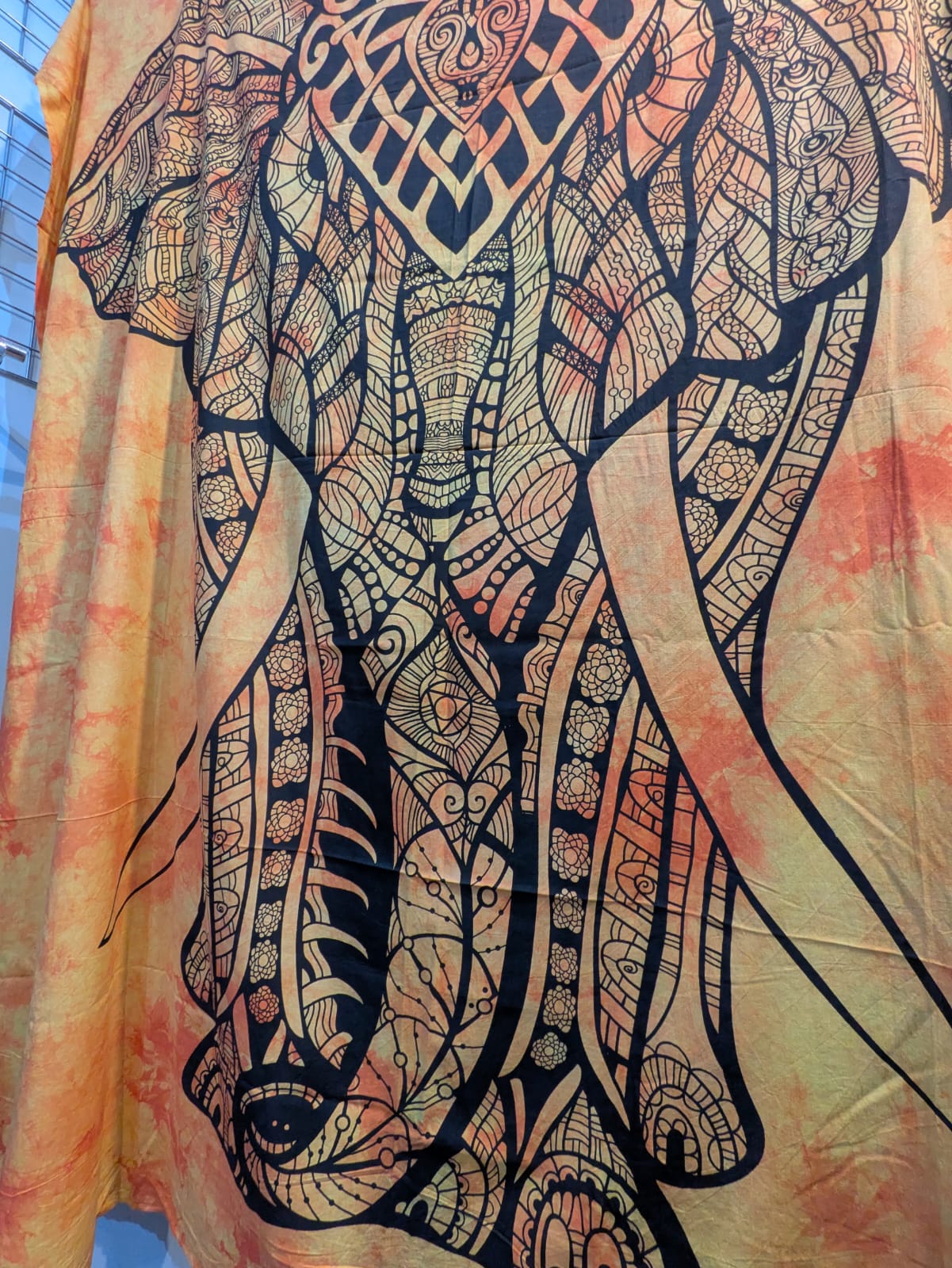 Elephant orange Large bedspread wall hanging tapestry