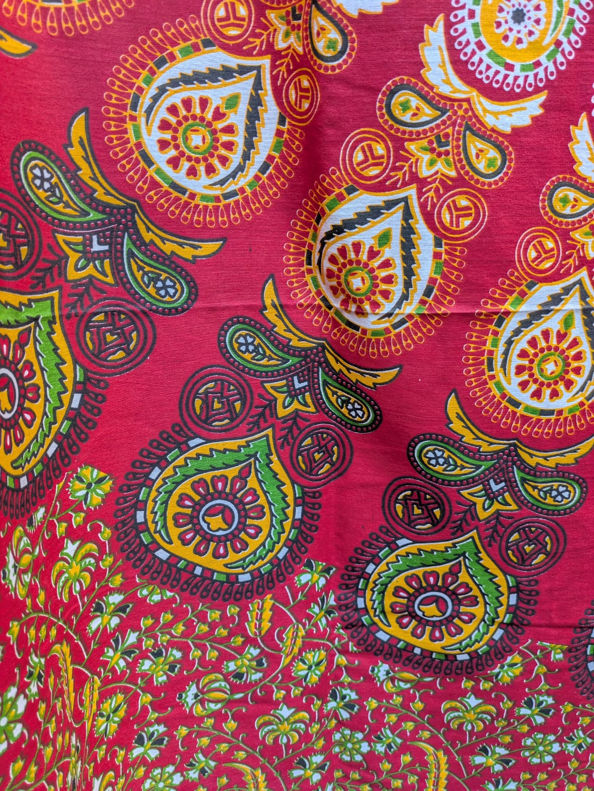 Peacock Mandala Red Orange Large bedspread wall hanging tapestry