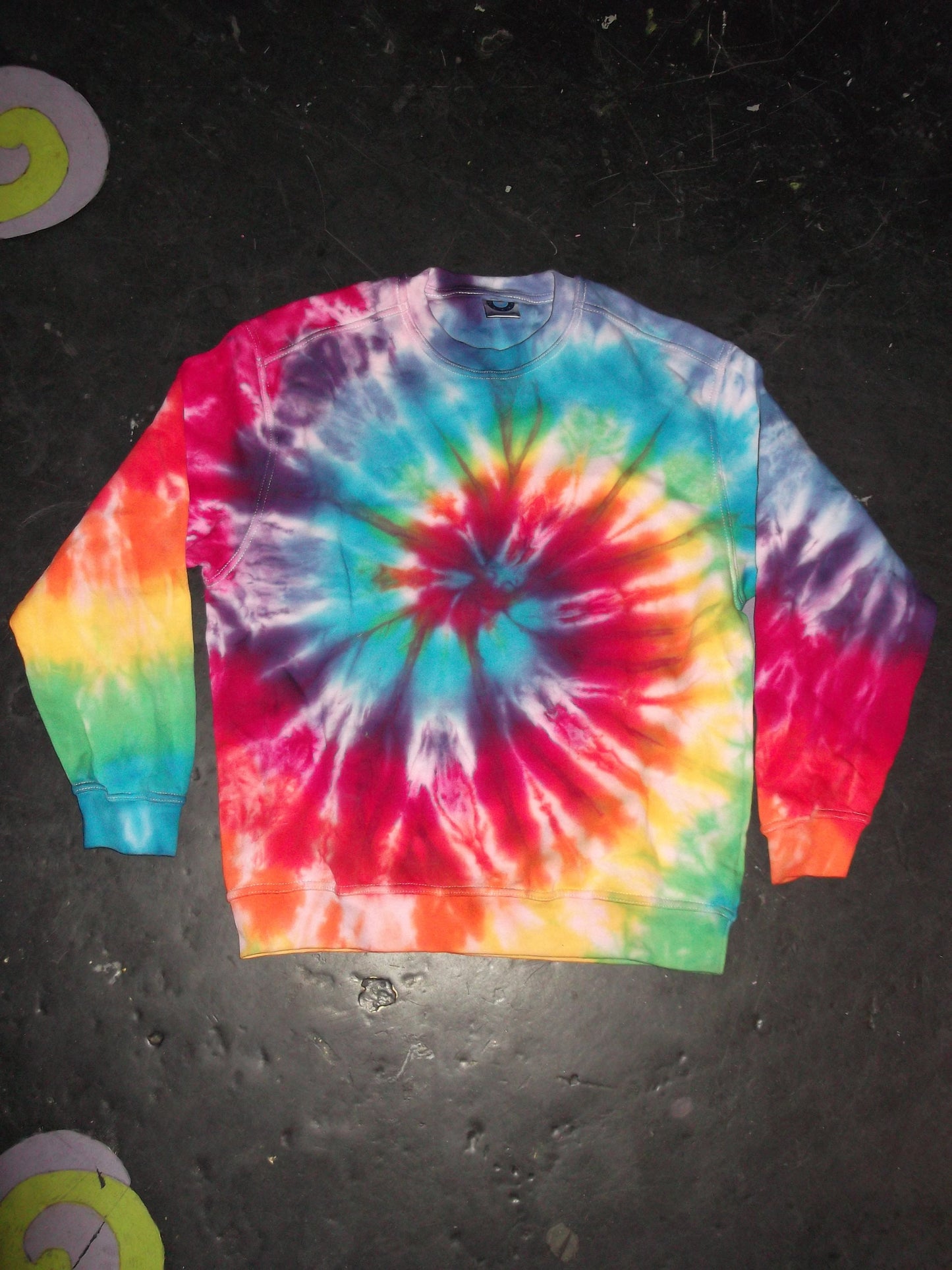 Tie Dye rainbow spiral sweatshirt hoodie UNISEX XS-5XL