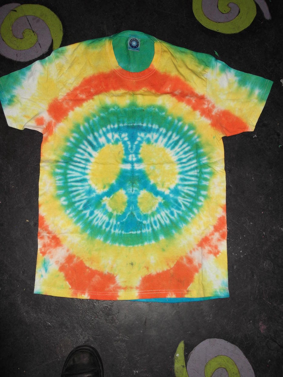 Peace Sign CND Tie Dye T shirt UNISEX  S-5XL festival top [CUSTOM]