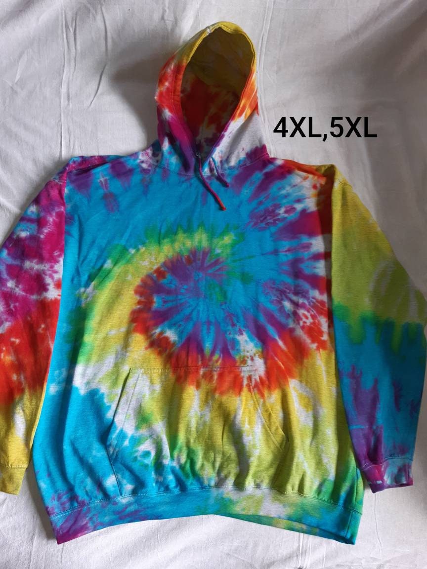 Tie Dye rainbow spiral hoodie UNISEX XS-5XL