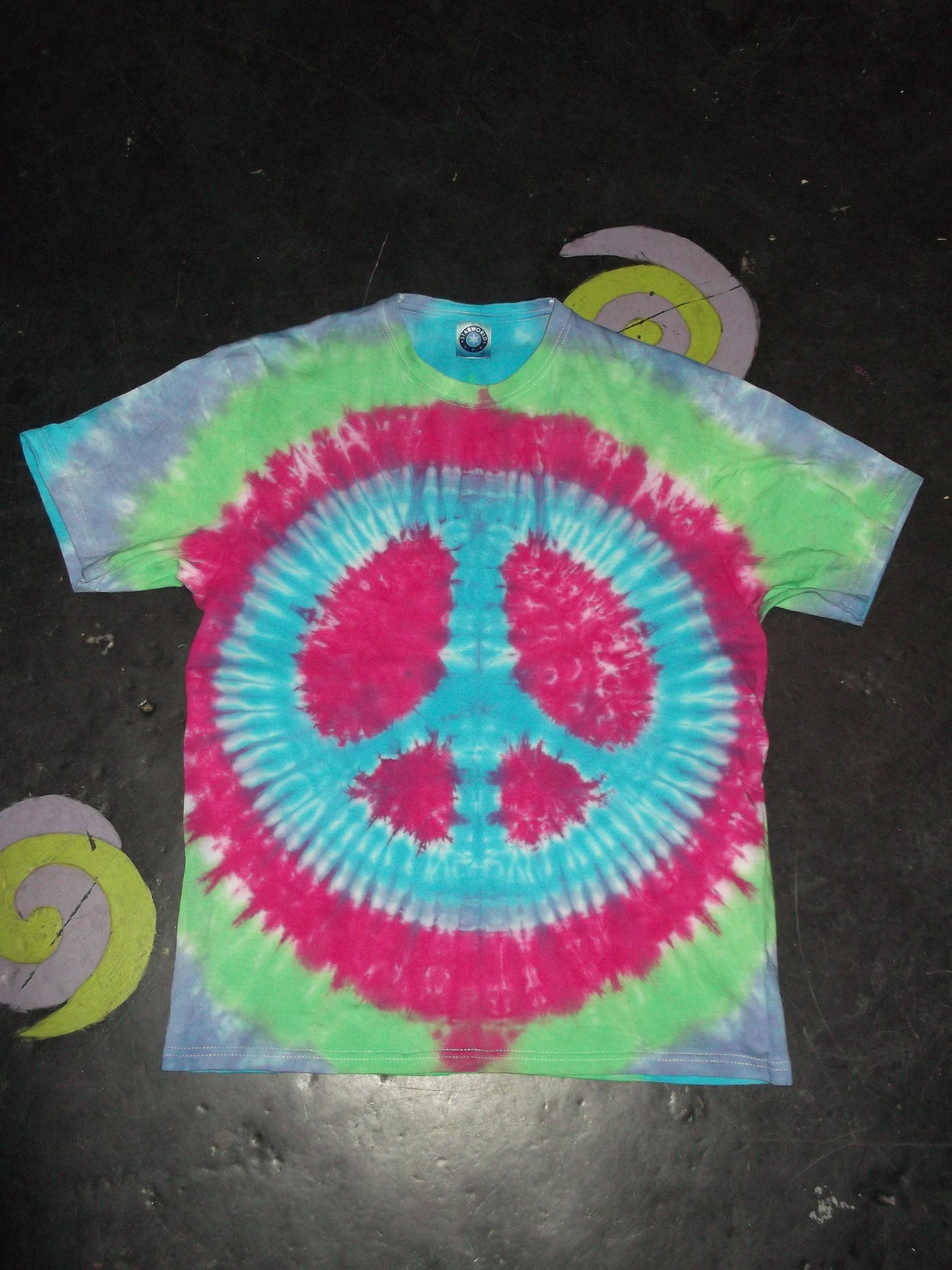 Peace Sign CND Tie Dye T shirt UNISEX  S-5XL festival top [CUSTOM]