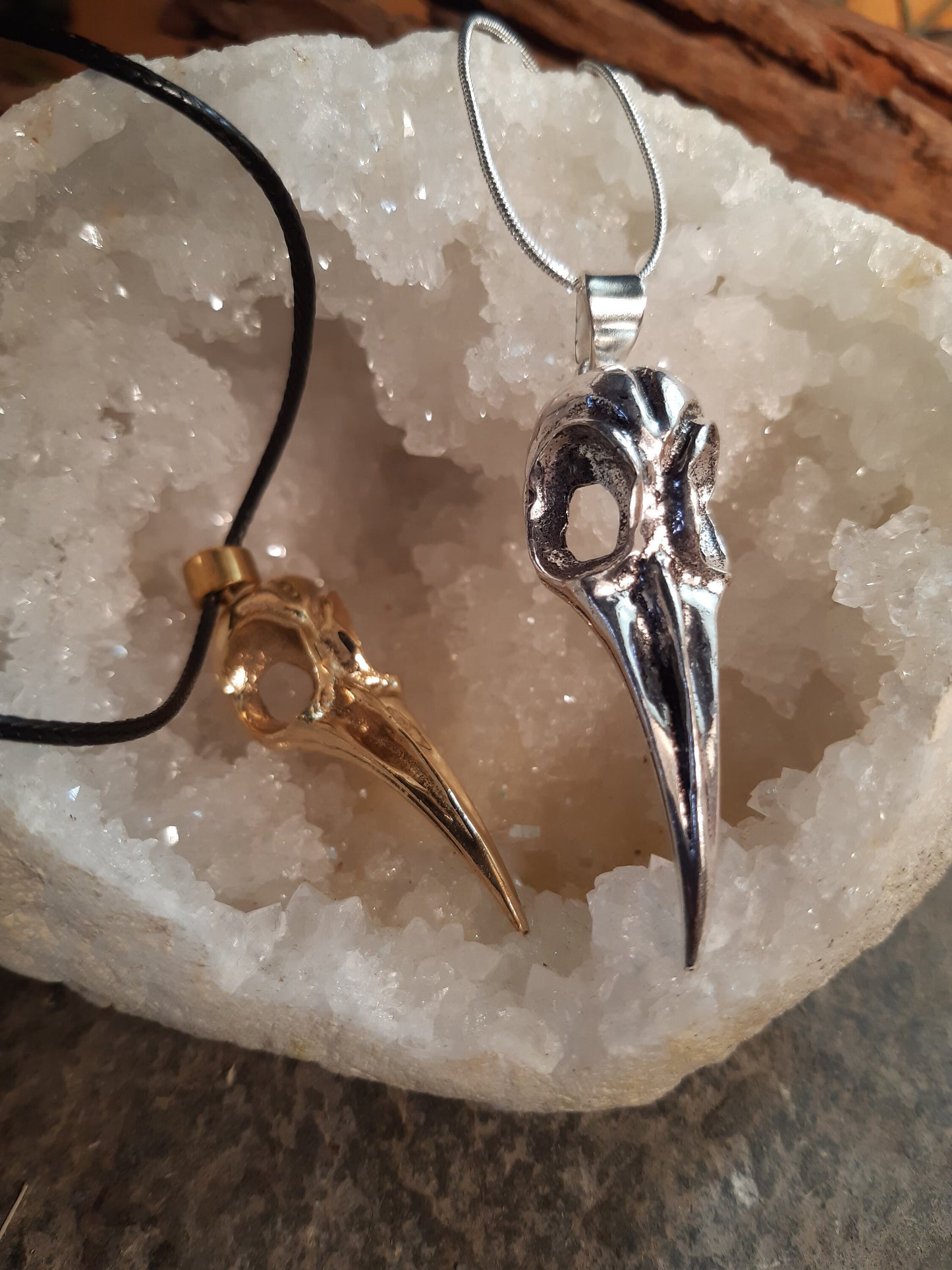 Crow Skull Pendant Wiccan Pagan Bellatrix LeStrange