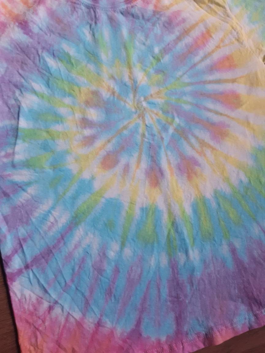 Tie Dye Pastel rainbow spiral T shirt UNISEX S-5XL