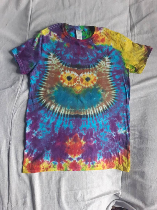 Tie Dye OWL face tie dye animal T shirt UNISEX S-5XL