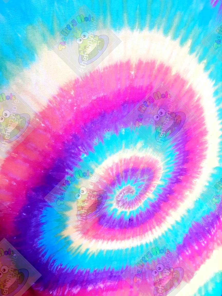 Tie dye Rainbow Spiral wall hanging single size 150cmx220cm tapestry