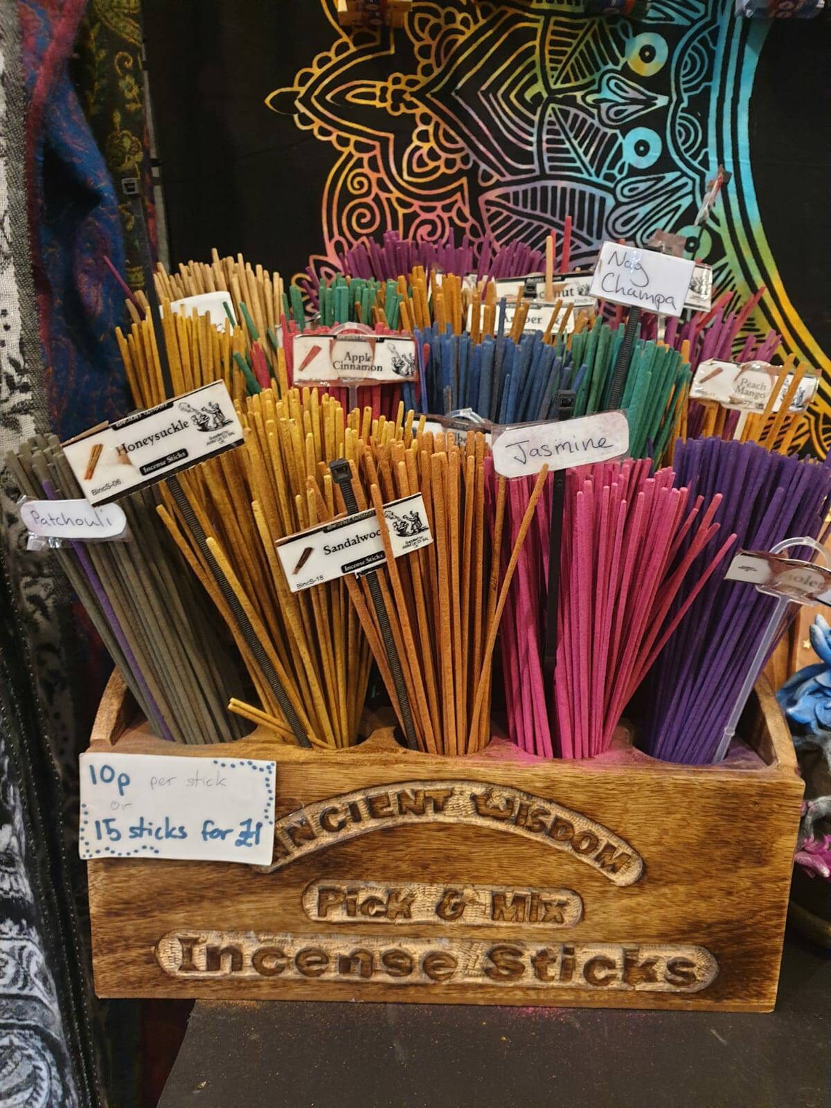 Handmade colourful incense sticks PICK N MIX