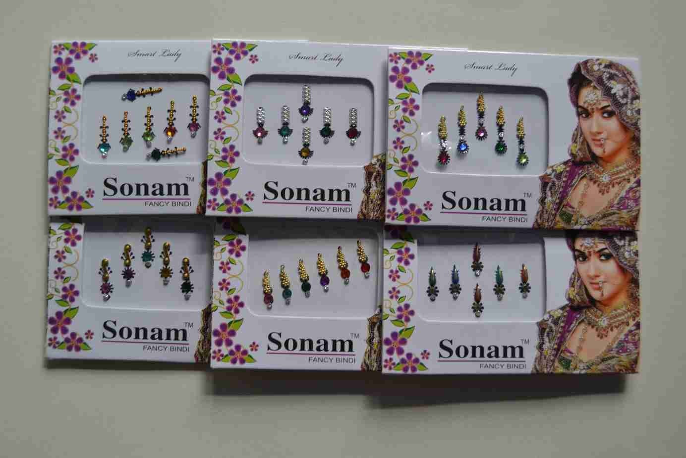 Bindi pack mixed colour style self stick festival party rave India Bridal